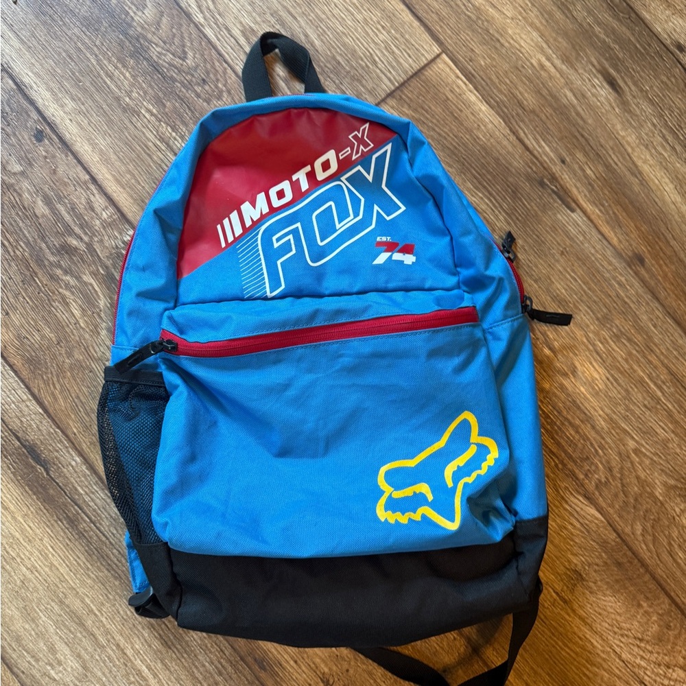 Fox Moto-X Red and Blue Backpack